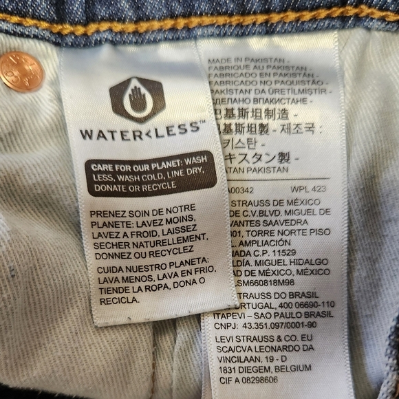 Levi's Vintage Blue Denim Rare Big E Lot 502 Jeans 33X32. - Picture 9 of 14